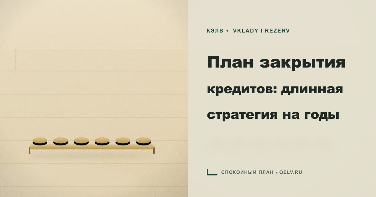 Иллюстрация к статье «План закрытия кредитов: длинная стратегия на годы»