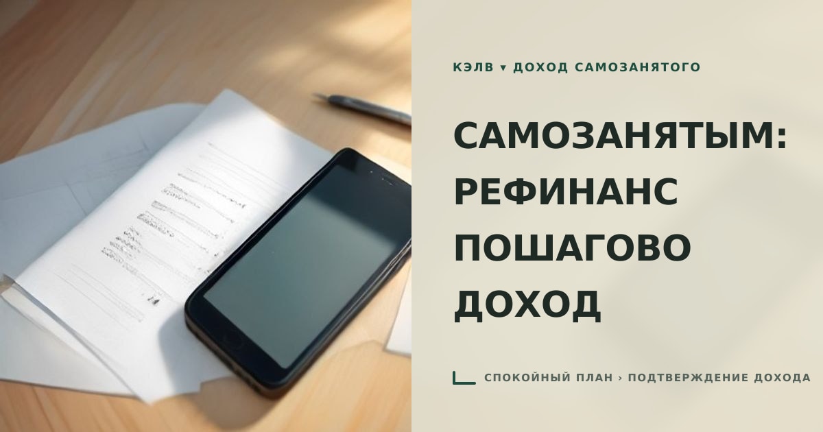 Иллюстрация к статье «Как самозанятому оформить рефинансирование потребительских к»