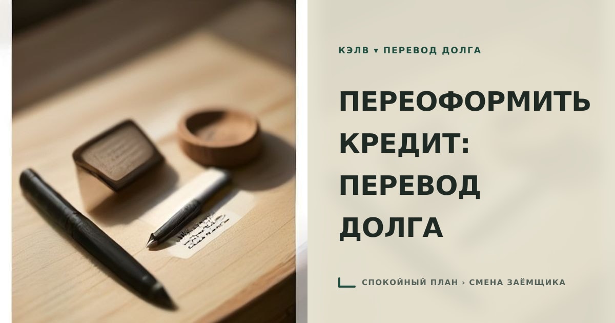 Иллюстрация к статье «Можно ли переоформить кредит на другого человека: законные в»