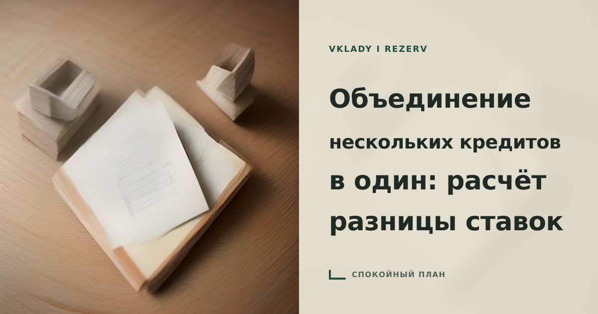 Иллюстрация к статье «Объединение нескольких кредитов в один»