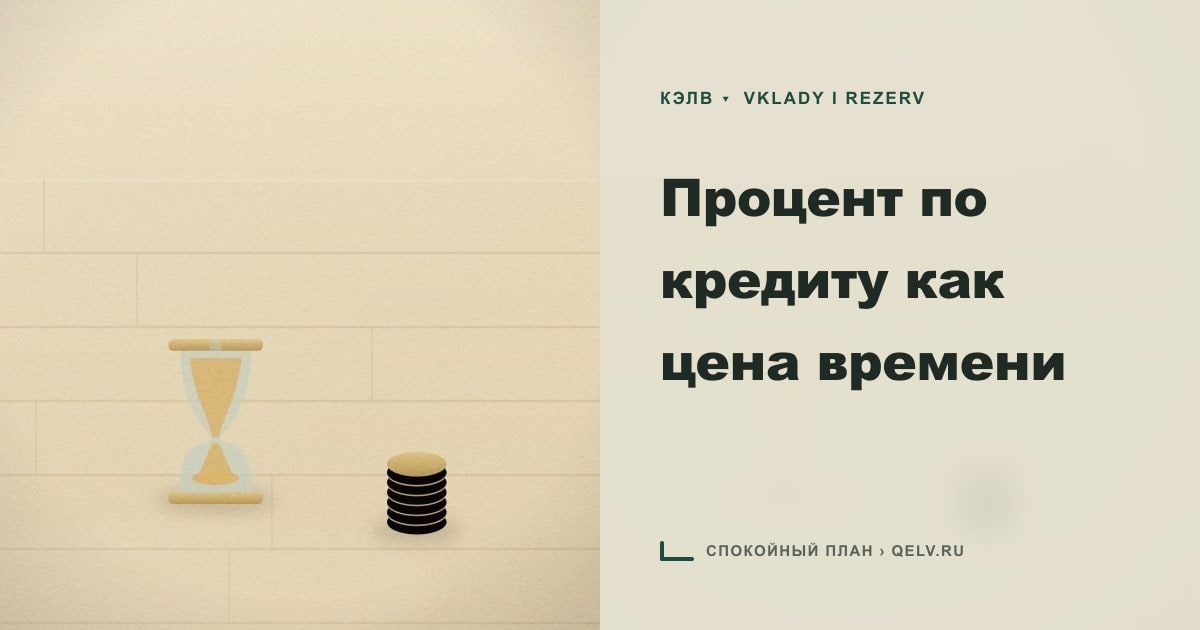Иллюстрация к статье «Процент по кредиту как цена времени»