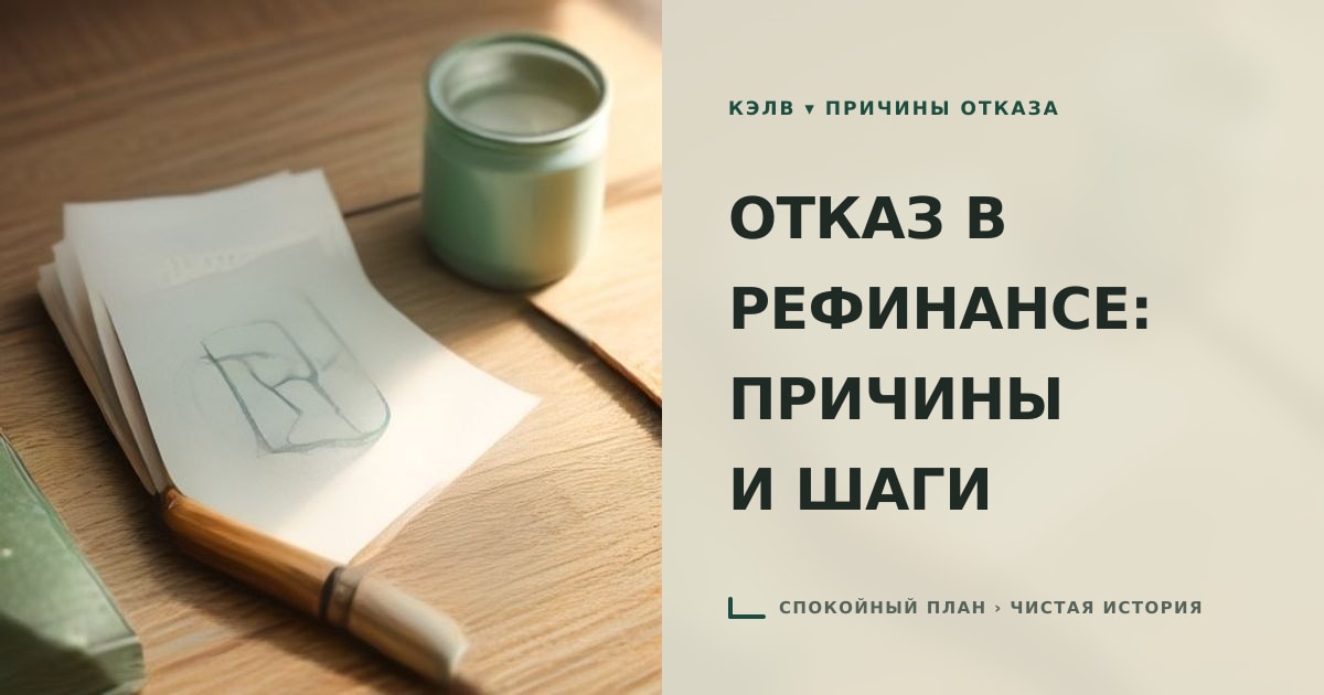 Иллюстрация к статье «Разбор отказа в рефинансировании: почему банк отклоняет заяв»