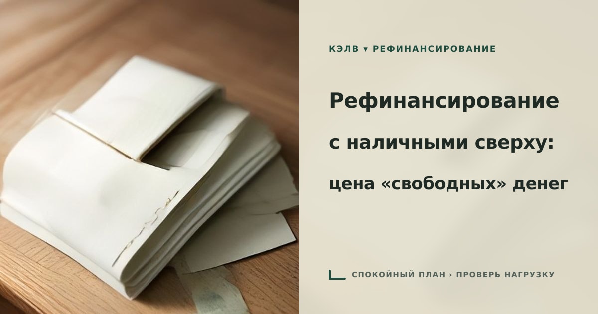 Иллюстрация к статье «Рефинансирование кредита с получением наличных»