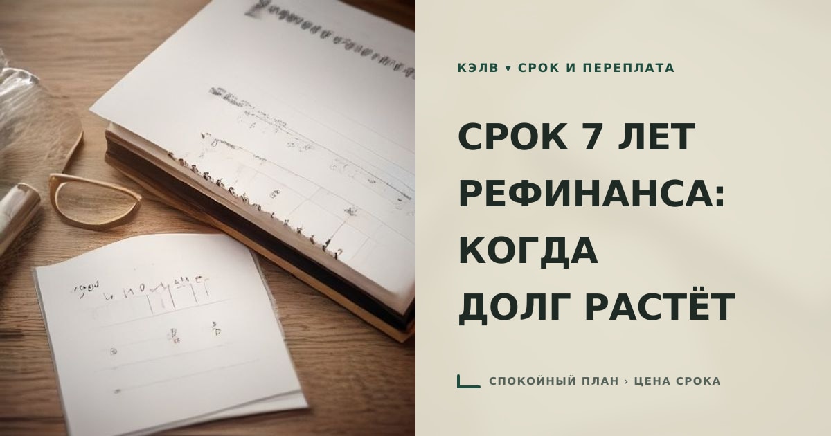 Иллюстрация к статье «Рефинансирование кредитов на максимальный срок 7 лет: когда »