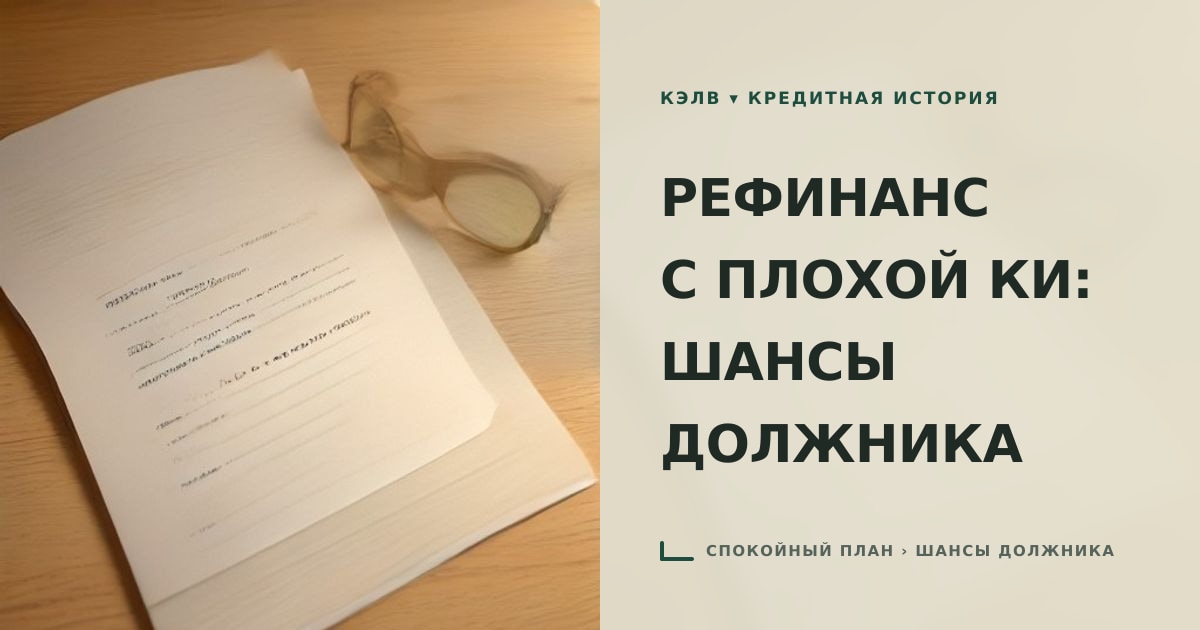 Иллюстрация к статье «Рефинансирование кредитов при испорченной кредитной истории:»
