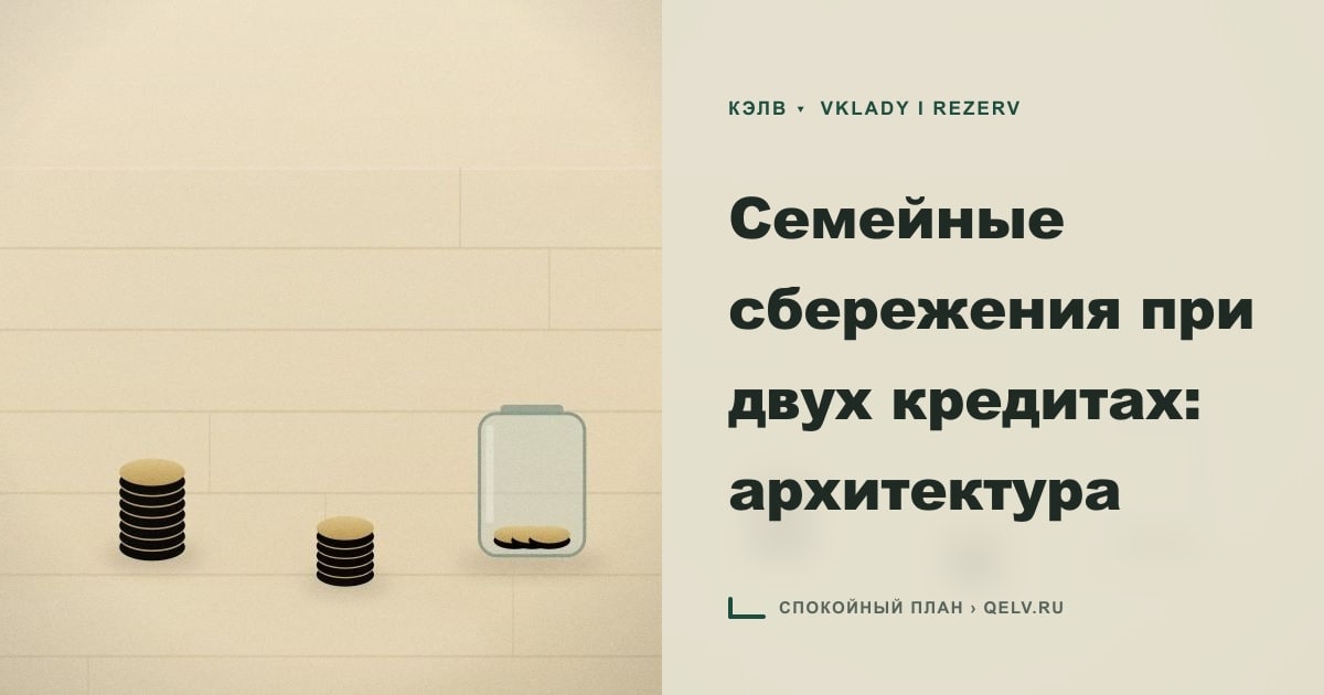 Иллюстрация к статье «Семейные сбережения при двух кредитах: архитектура»